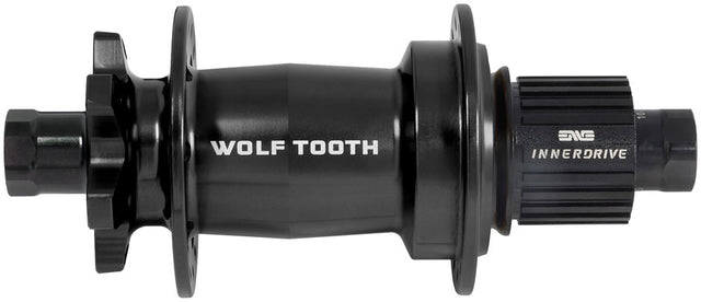 Wolf Tooth Mountain Rear Hub - 12 x 148mm 6-Bolt Microspline Innerdrive Ratchet 60 BLK J-Bend 32H