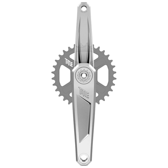 Title CR1 Crankarm Pair(No Spindle) 155mm Chrome