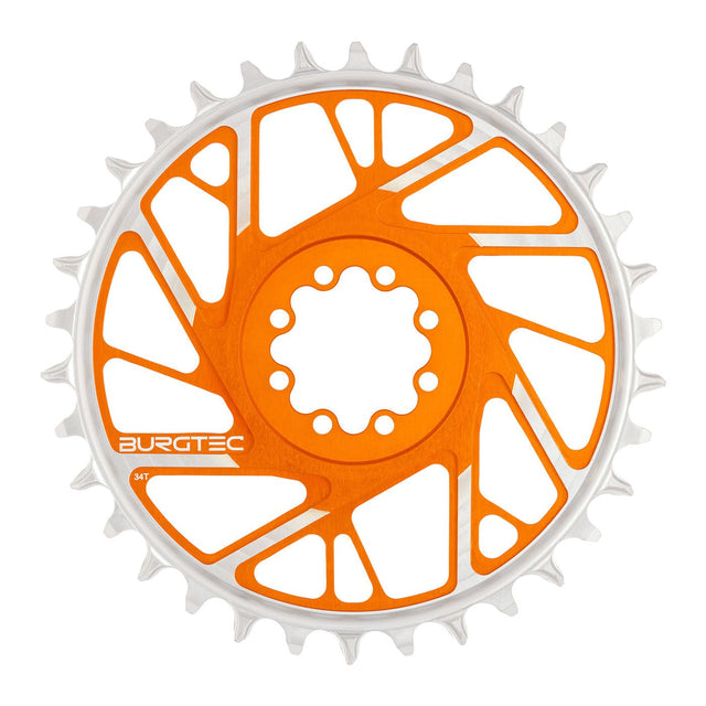 Burgtec Chainring - 34t - 3mm Offset - 8 Bolt - Orange - The Lost Co. - Burgtec - 13199 - 724901937066 - 