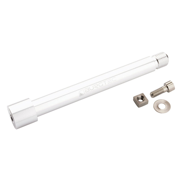 Burgtec Fox Front Axle - 15x110mm - 36/38 2021+ - Rhodium Silver - The Lost Co. - Burgtec - 9917 - 764283660572 - 