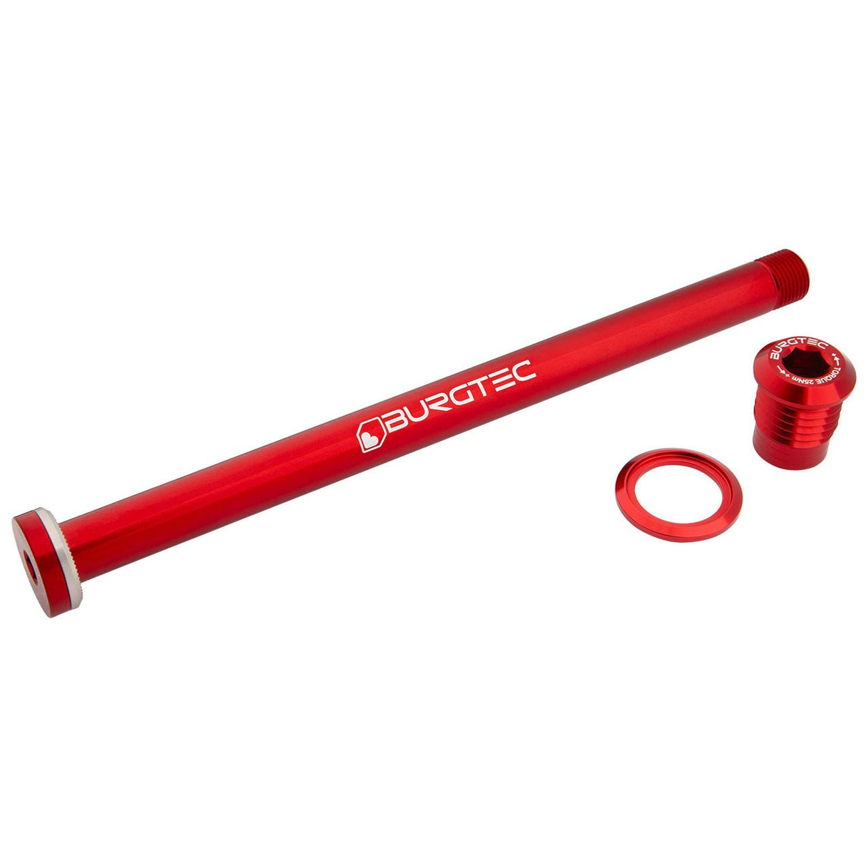 Burgtec Giant 169.5mm Rear Axle - Race Red - The Lost Co. - Burgtec - 14652 - 724901938049 - 