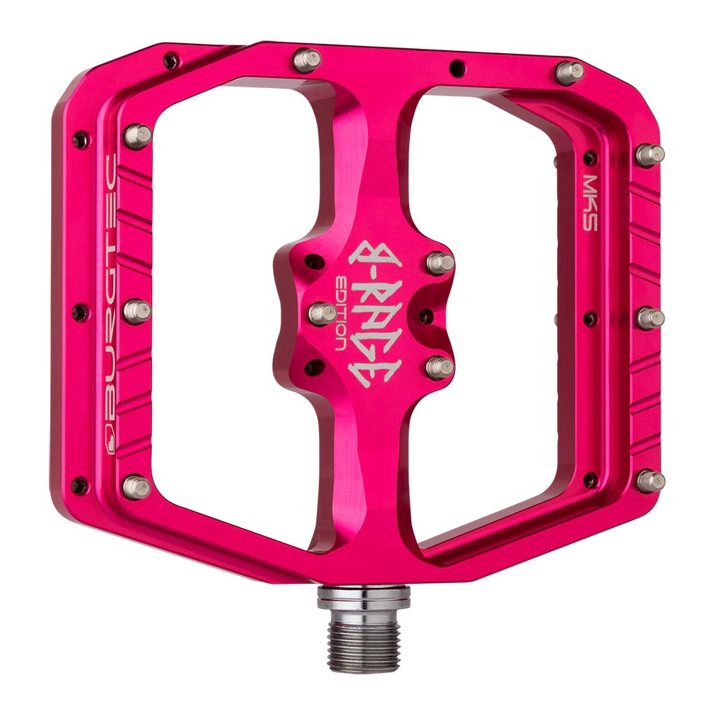 Burgtec Penthouse Flat MK5 B-Rage Edition Pedals - Pink – The Lost Co.