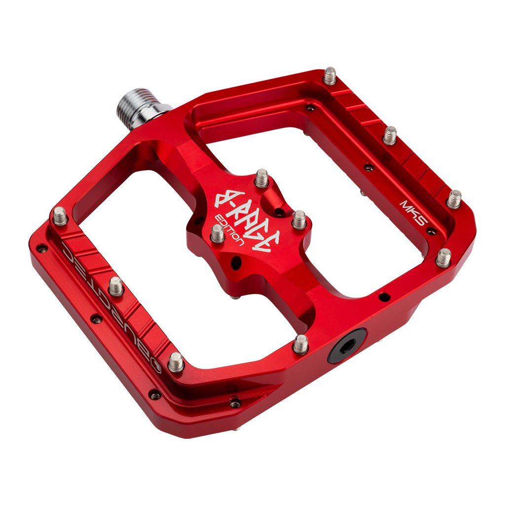 Burgtec Penthouse Flat MK5 B - Rage Edition Pedals - Race Red - The Lost Co. - Burgtec - 1702 - 724901934614 - 