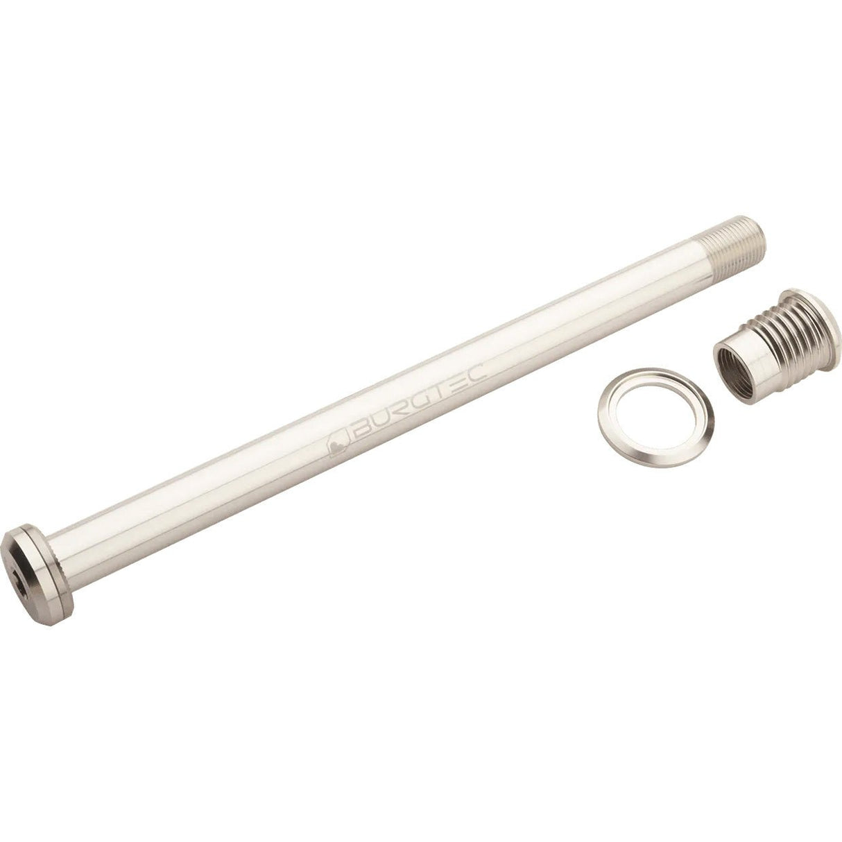 Burgtec Santa Cruz Rear Axle 12x173.7mm - Rhodium Silver - The Lost Co. - Burgtec - 9487 - 712885688104 - 