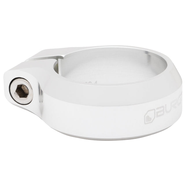 Burgtec Seat Clamp - 36.4mm - Rhodium Silver - The Lost Co. - Burgtec - 10537 - 764283658692 - 