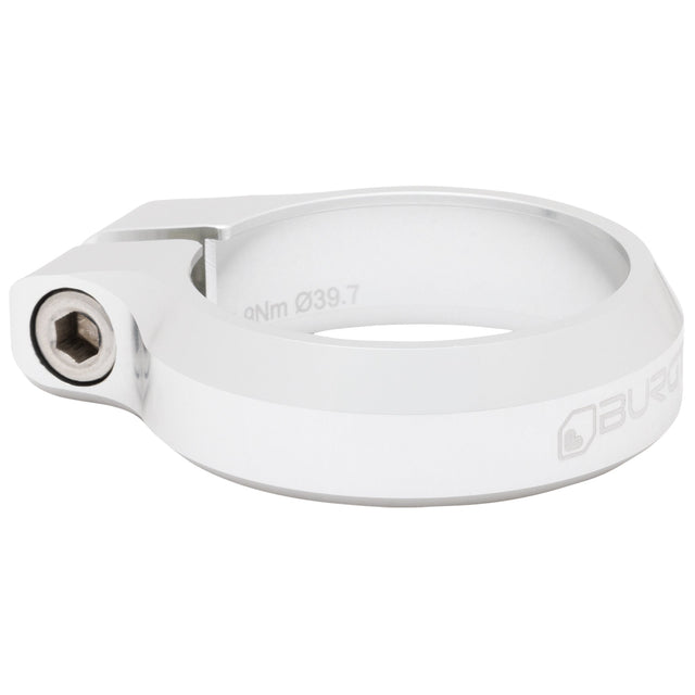 Burgtec Seat Clamp - 39.7mm - Rhodium Silver - The Lost Co. - Burgtec - 10577 - 724901933297 - 