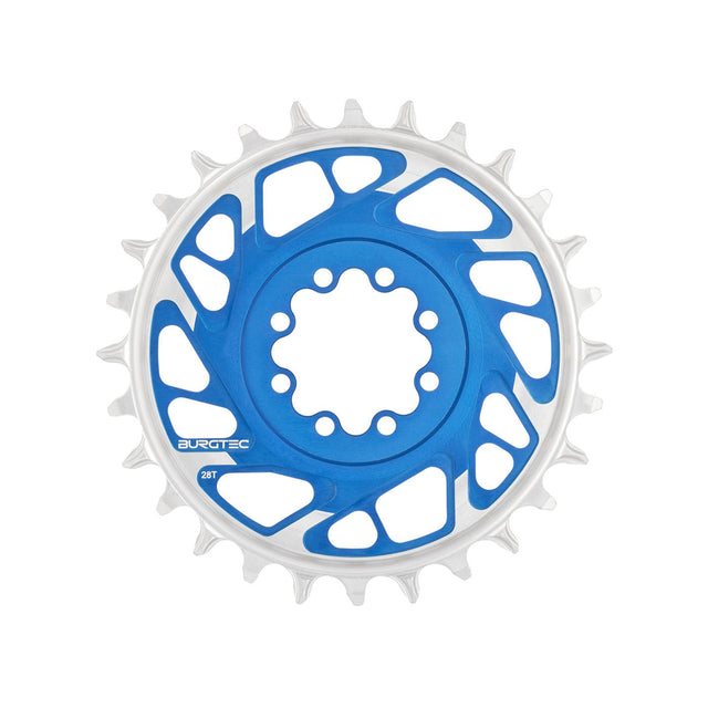 Burgtec T - Type Chainring - 28t - SRAM 8 - Bolt - Blue - The Lost Co. - Burgtec - 13181 - 724901936915 - 