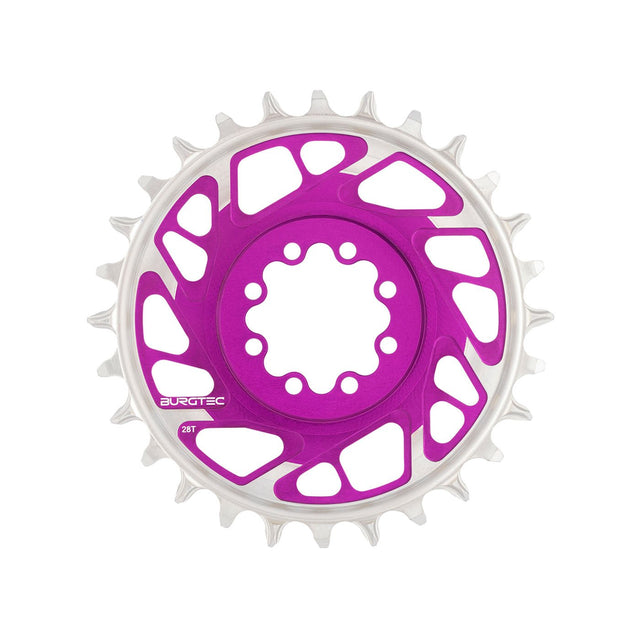 Burgtec T - Type Chainring - 28t - SRAM 8 - Bolt - Purple - The Lost Co. - Burgtec - 13186 - 724901936953 - 