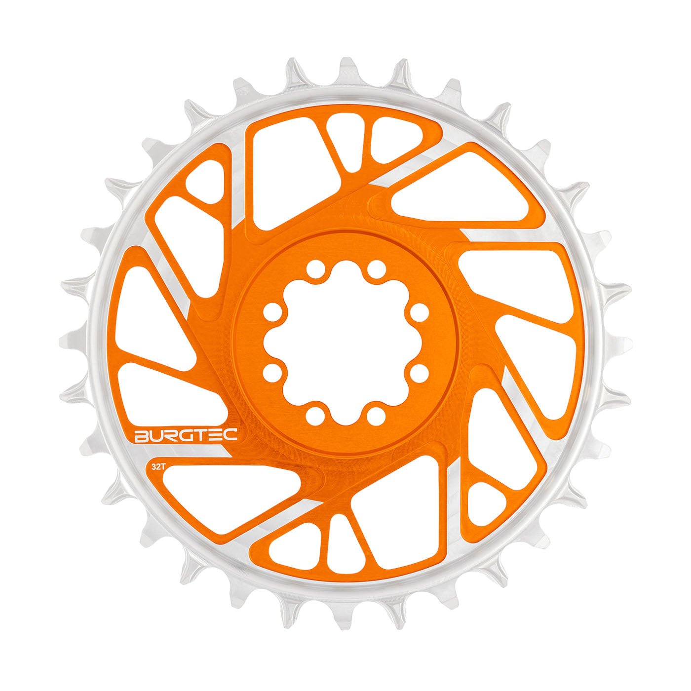 Burgtec T - Type Chainring - 32t - SRAM 8 - Bolt  - Orange - The Lost Co. - Burgtec - 13198 - 724901937059 - 