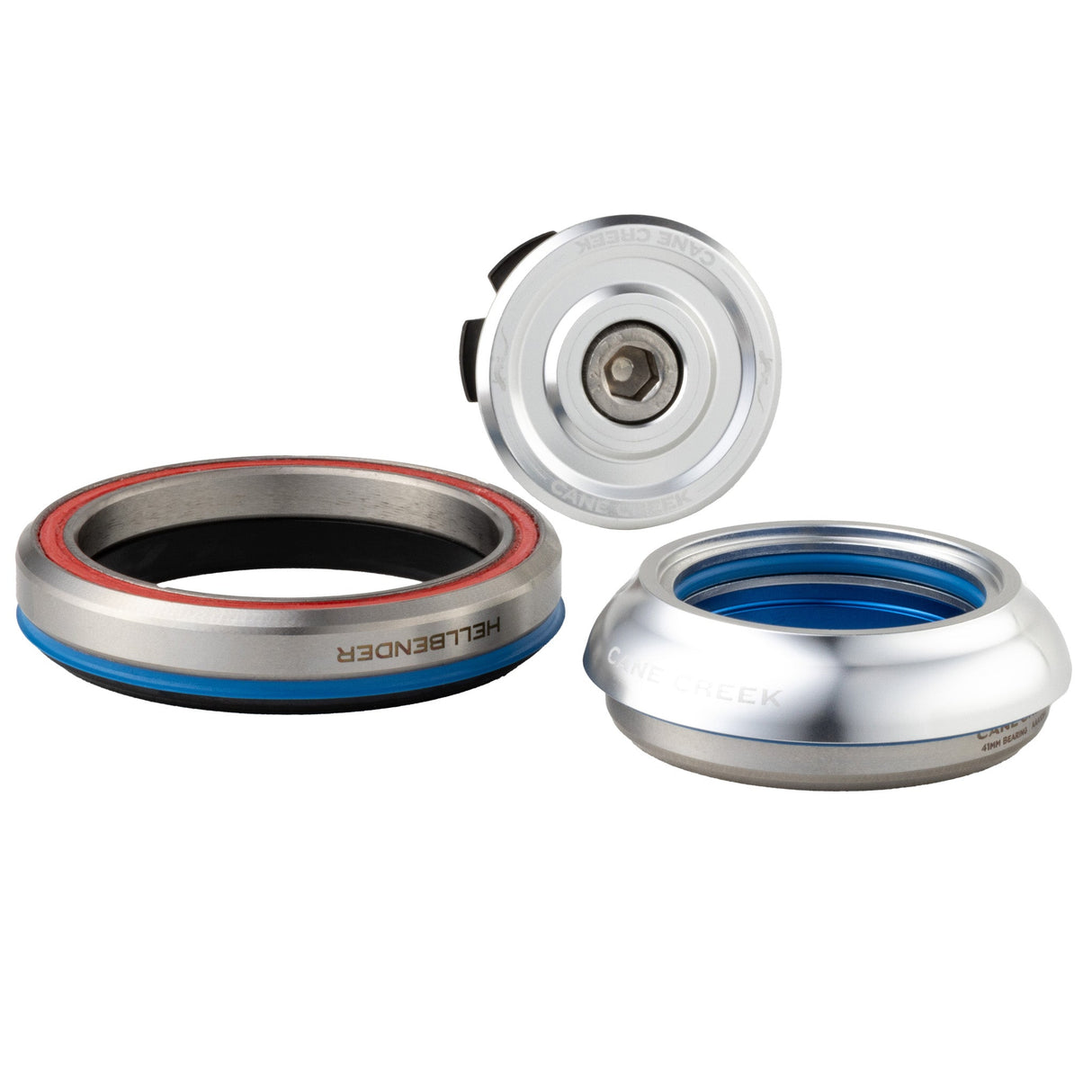 Cane Creek Hellbender 70-Series Headset - IS41/28.6|IS52/40 - Silver - The Lost Co. - Cane Creek - BAA1188S - 840226113654 - -