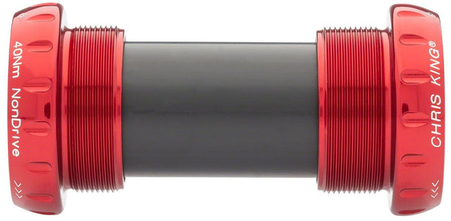 Chris King ThreadFit 24 Bottom Bracket Fit Kit 4 - English For Shimano Hollowtech II - Red - The Lost Co. - Chris King - FR0810-4 - 841529102727 - 