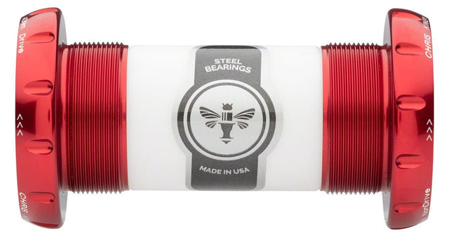 Chris King ThreadFit 30 Bottom Bracket Fit Kit 3 - English For 30mm Spindles - Red - The Lost Co. - Chris King - FR0811-3 - 841529102680 - 
