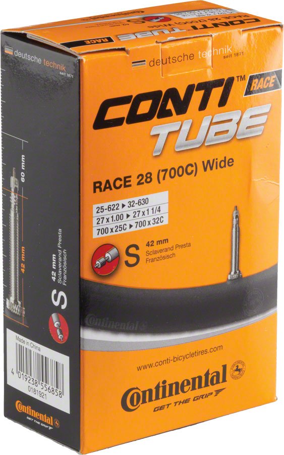 Continental Standard Tube - 700 x 25 - 32mm, 42mm Presta Valve - The Lost Co. - Continental - C1501932 - 4019238556858 - 