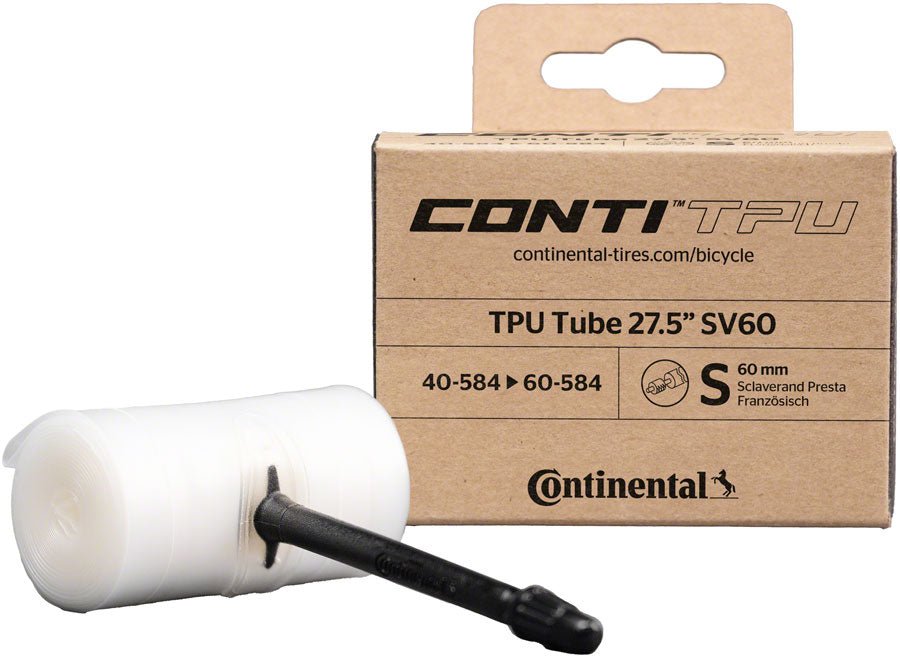 Continental TPU Tube - 27.5x1.6 - 2.4 - 60mm Length Presta Valve - The Lost Co. - Continental - 01826110000 - 4019238057904 - 