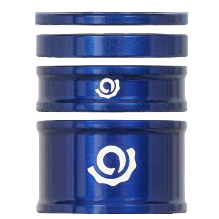 Industry Nine Headset Combo Spacer Kit 1-1/8" Set/4 Blue  