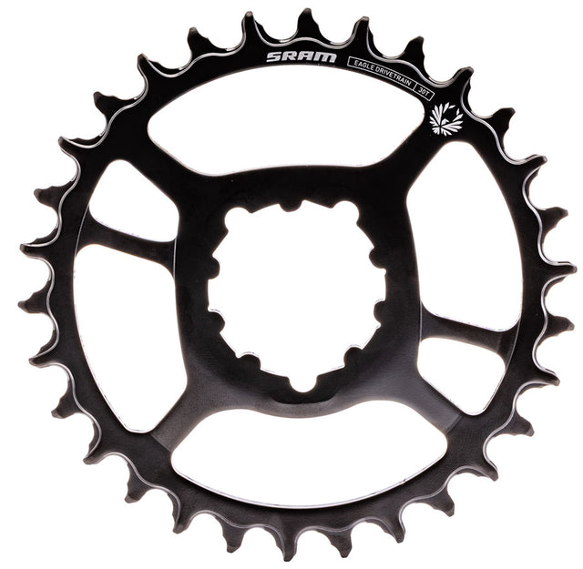 SRAM X-Sync 2 Eagle Direct Mount Chainring - 30t 12-Speed 3-Bolt Direct Mount 6mm Offset Steel BLK