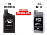 Fox PTFE Infused 5wt Suspension Fluid - 1 quart - The Lost Co. - Fox Racing Shox - 025-03-023 - 611056142653 - -