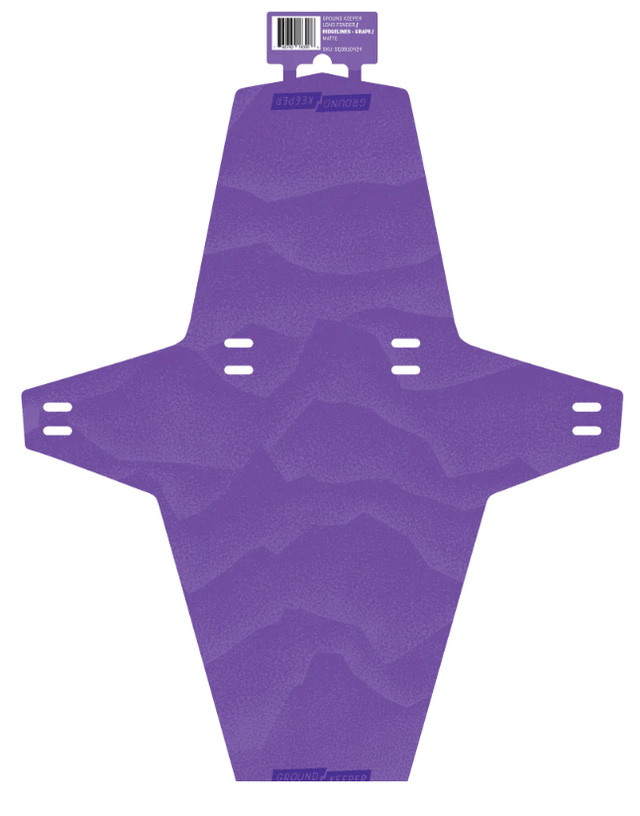 Ground Keeper Ridgelines Long Fender - Grape - Matte - The Lost Co. - Ground Keeper Fenders - SQ9810424 - 760762183006 - 