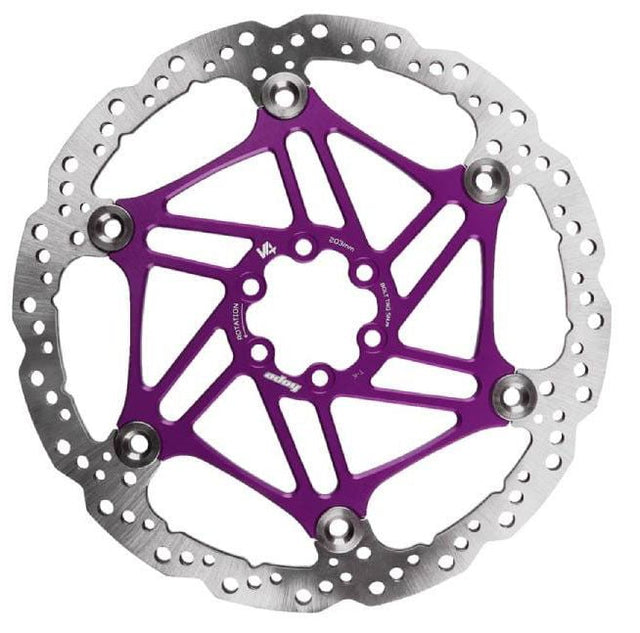 Hope V4 Vented Disc Rotor - 6 - Bolt - 220mm - Purple - The Lost Co. - Hope - HBSP4342206VPU - 5056454911558 - 