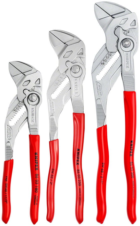 Knipex Pliers Wrench Set - 3 Piece 7" 10" 12" - The Lost Co. - Knipex - 00 20 06 US2 - 843221009083 - 