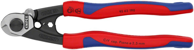 Knipex Wire Rope Shears - Burnished Forged Steel 7 1/2" - The Lost Co. - Knipex - 95 62 190 SBA - 843221010171 - 