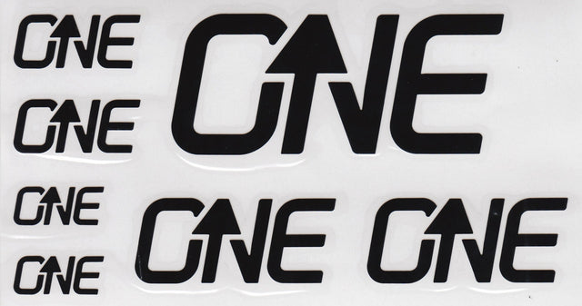 OneUp Components Riser Bar Decal Kit - Black - The Lost Co. - OneUp Components - 1C0629BLK - 036962821940 - 