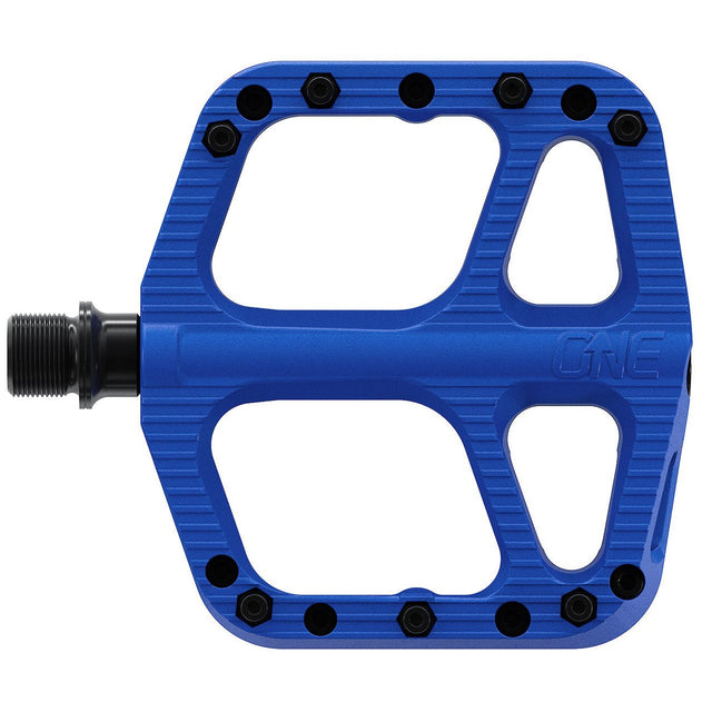 OneUp Components Small Comp Platform Pedals - Blue - The Lost Co. - OneUp Components - 1C0905BLU - 628219405999 - 