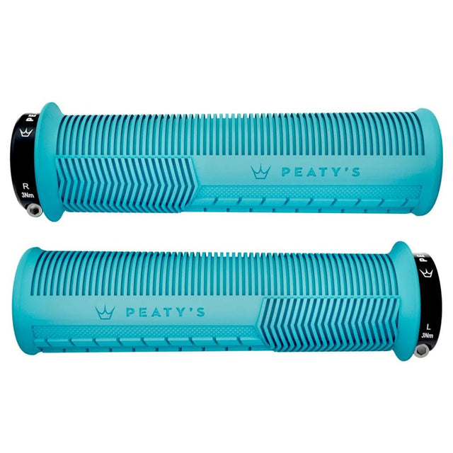 Peaty's Mushroom Thick Lock - On Grips - Turquoise - The Lost Co. - Peaty's - PGM - MSH - THK - TRQ - 20 - 5060541588127 - 