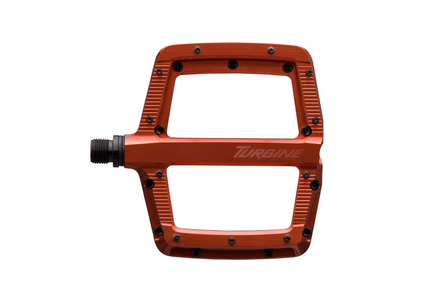 orange flat pedals Race Face Turbine Pedals