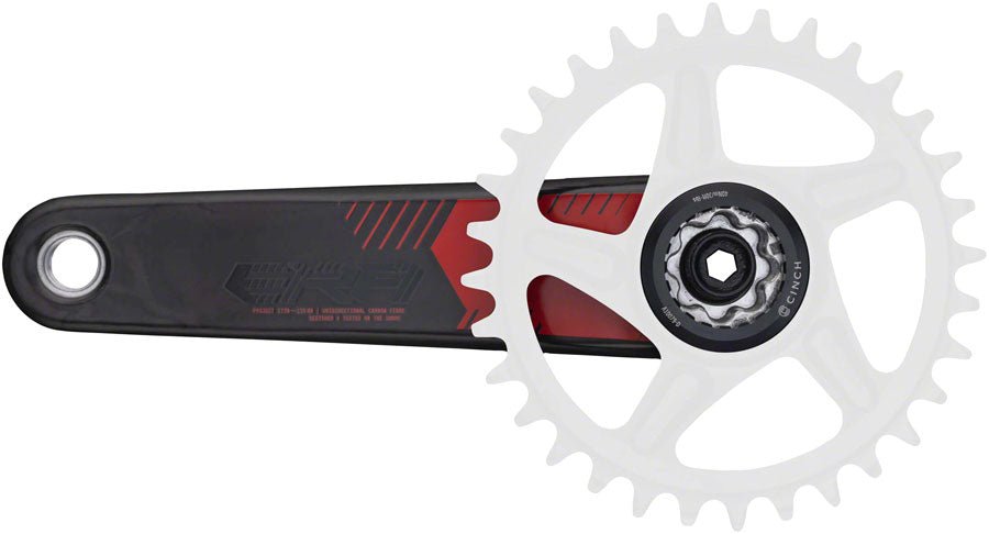 RaceFace ERA Carbon Crankset - 170mm Length - CINCH Interface - 136mm Spindle - Red - The Lost Co. - Race Face - CK23ERA136ARM170P185 - 821973462271 - 