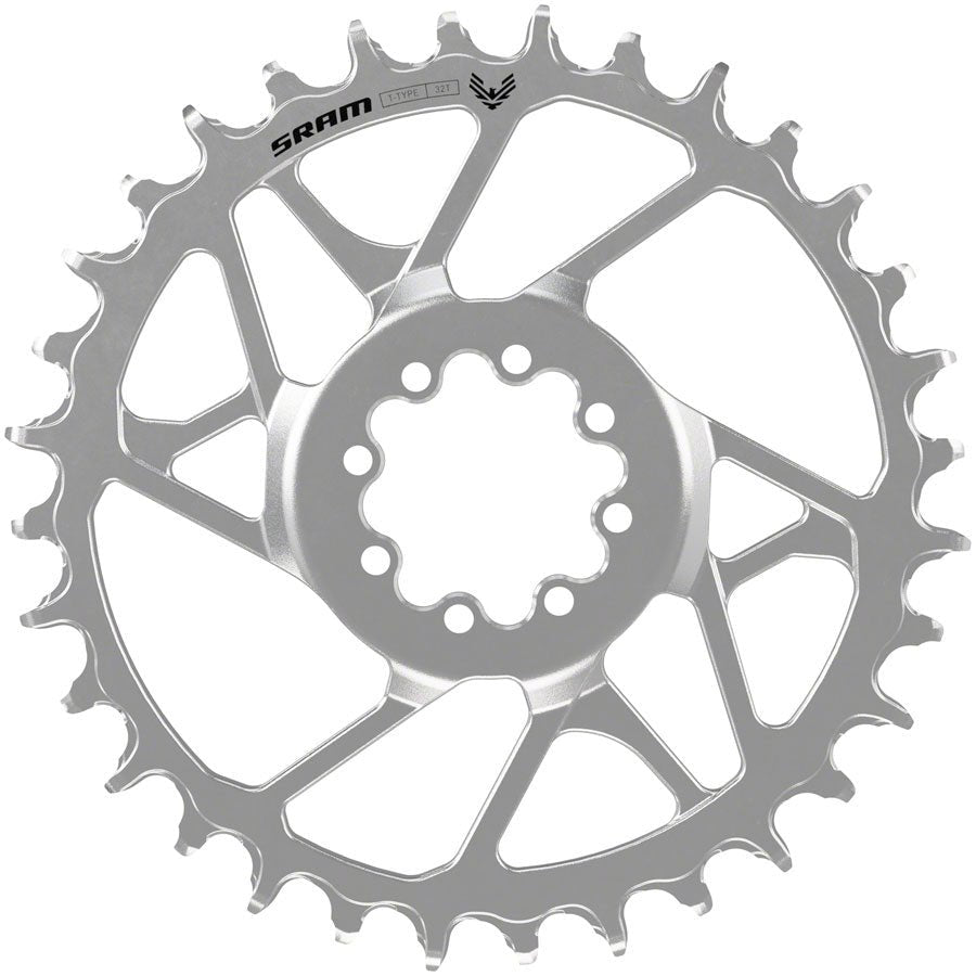 SRAM Eagle 90 T - Type Chainring - 32t - 12 - Speed - 8 - Bolt Direct Mount - 3mm Offset - Steel - Silver - The Lost Co. - SRAM - 11.6218.068.001 - 710845905193 - 
