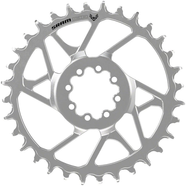 SRAM Eagle 90 T - Type Chainring - 32t - 12 - Speed - 8 - Bolt Direct Mount - 3mm Offset - Steel - Silver - The Lost Co. - SRAM - 11.6218.068.001 - 710845905193 - 