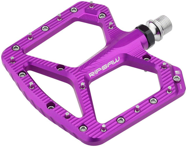 Wolf Tooth Ripsaw Aluminum Pedals - Ultraviolet Purple - The Lost Co. - Wolf Tooth - PDL - RS - PRP - 812719029261 - 