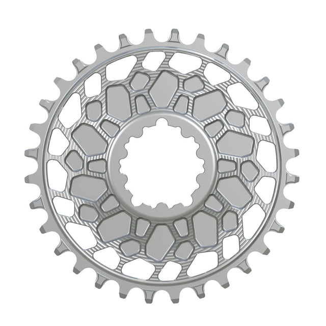 Works Components GEO Chainring - 30t - SRAM 3 - Bolt - 3mm Offset - Silver - The Lost Co. - Works Components - WCGEOSGXP-R-30-SILVE - 5061010650772 - 