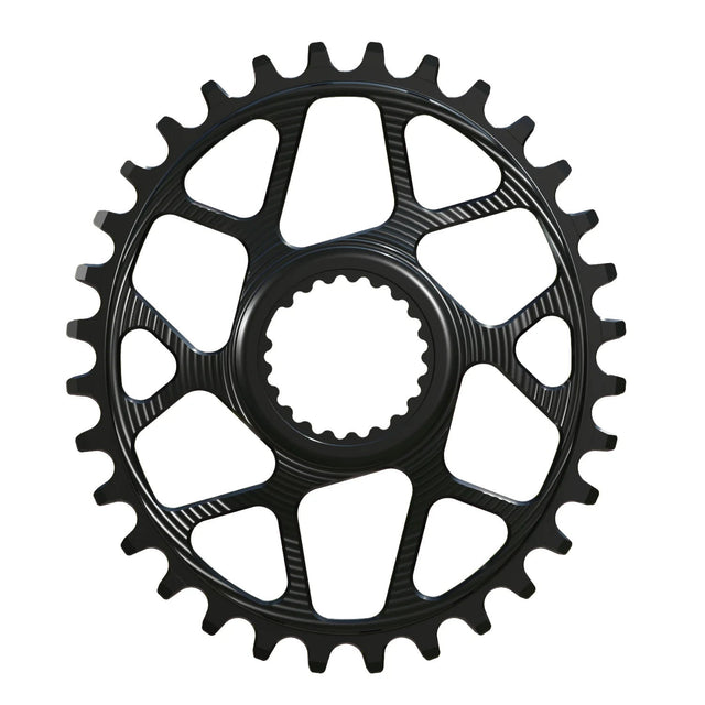 Works Components Oval Chainring - 32t - Shimano DM - 3mm Offset - Black - The Lost Co. - Works Components - WCSHM-O-32-BLACK - 5060894516556 - 