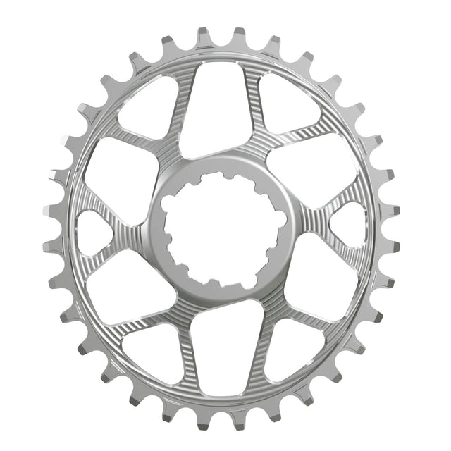 Works Components Oval Chainring - 34t - SRAM 3 - Bolt - 3mm Offset - Silver - The Lost Co. - Works Components - WCSGXPB-O-34-SILVER - 5060894515122 - 