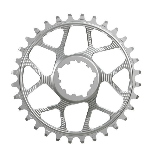 Works Components Round Chainring - 34t - SRAM 3 - Bolt - 3mm Offset - Silver - The Lost Co. - Works Components - WCSGXPB-R-34-Silver - 5060894514828 - 