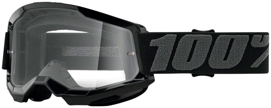 100% Strata 2 Goggles - Black w/ Clear Lens - The Lost Co. - 100% - EW0034 - 841269168137 - -