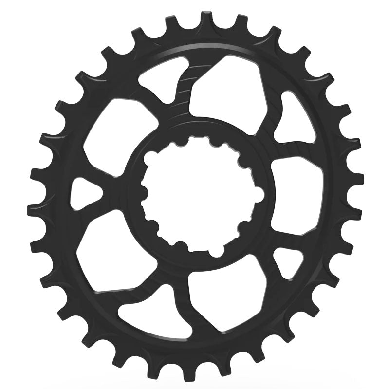 5Dev 7075 6% Oval Chainring 3mm Offset 32T - Black - The Lost Co. - 5Dev - B-FD2421 - 850049514248 - -