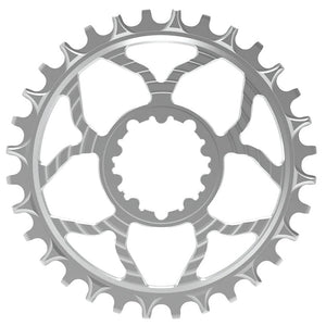 5Dev 7075 Classic Chainring 3mm Offset 32T - Raw/Clear - The Lost Co. - 5Dev - B-FD2401 - 850042201367 - -