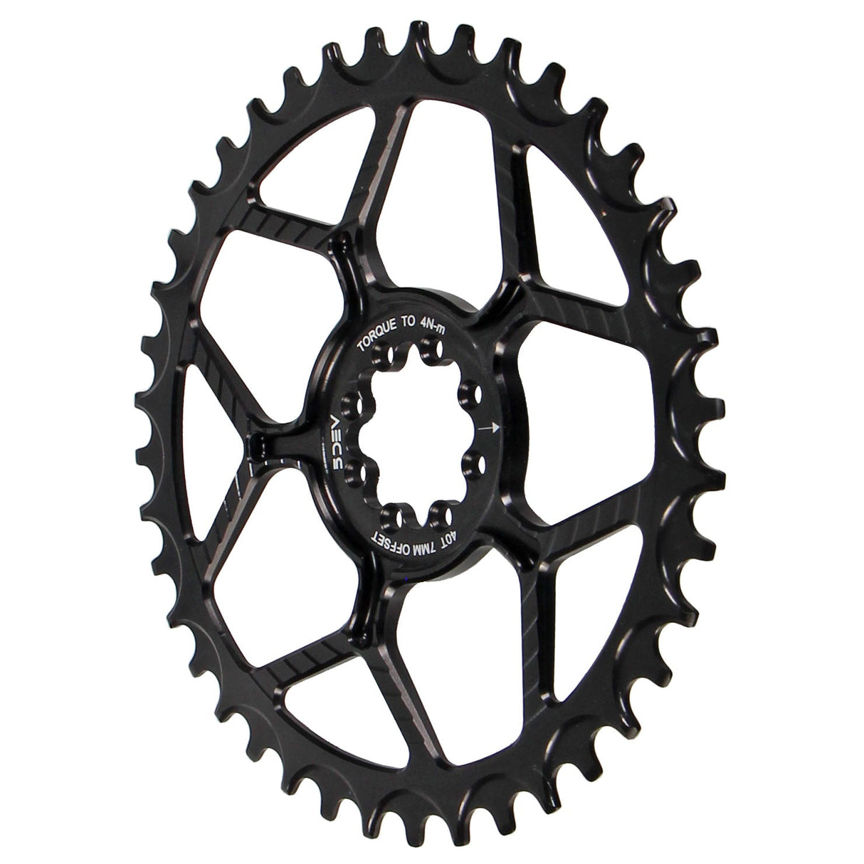5Dev 7075 Road Chainring 8-Bolt Sram 42T - Black - The Lost Co. - 5Dev - B-FD2502 - -