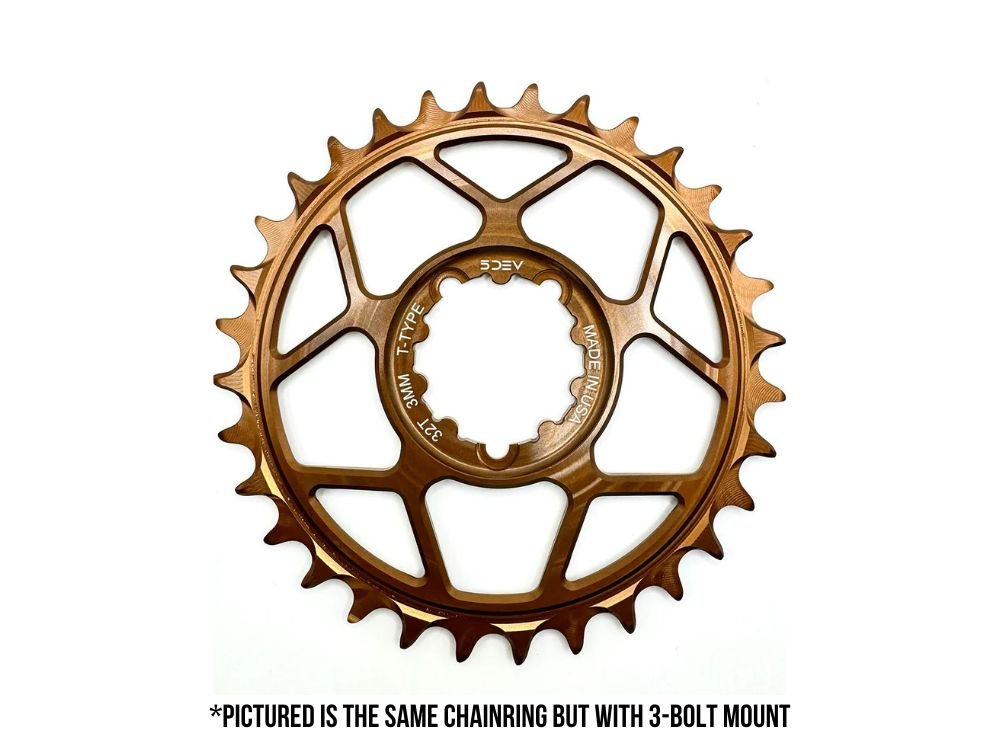 5DEV Chainring - T-Type SRAM 8-Bolt Chainring - 3mm Offset - 32T - Kash - The Lost Co. - 5Dev - B-FD2398 - 850058721231 - -