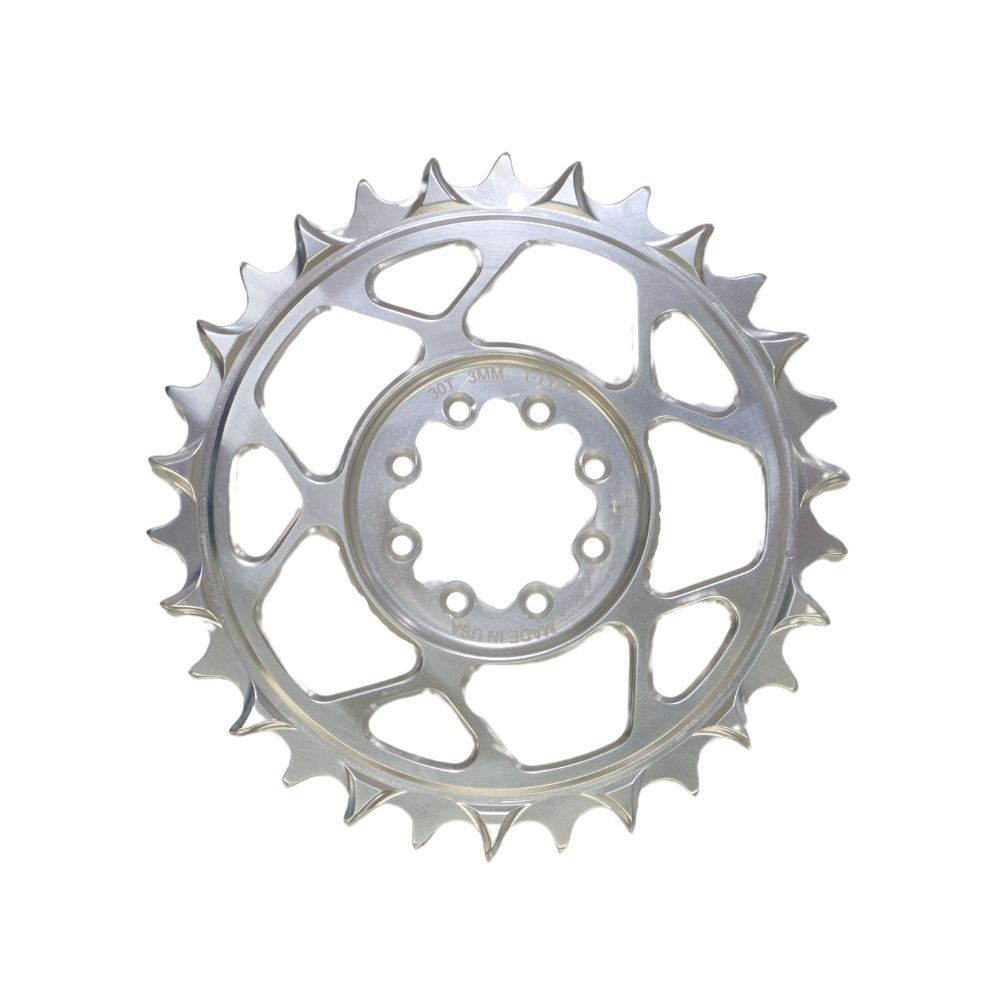 5DEV Chainring - T-Type SRAM 8-Bolt Chainring - 3mm Offset - 34T - Raw ...