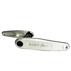 5DEV DH/Freeride Cranks 155mm / DUB Spindle - Raw Silver/Clear - The Lost Co. - 5Dev - B-FD4011 - 850058721514 - -