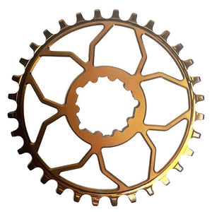 5Dev Titanium 3-Bolt Chainring - 3mm Offset - 30T - Bronze - The Lost Co. - 5Dev - B-FD3001 - -