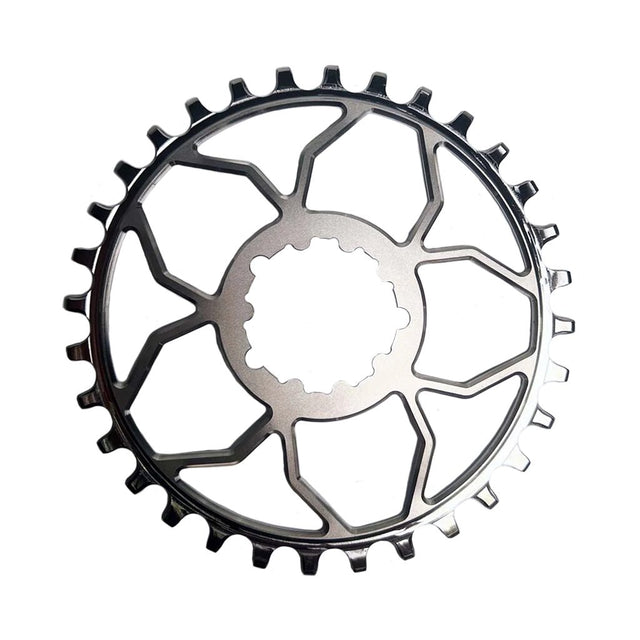 5Dev Titanium 3-Bolt Chainring - 3mm Offset - 30T - Raw/Silver - The Lost Co. - 5Dev - B-FD3000 - -