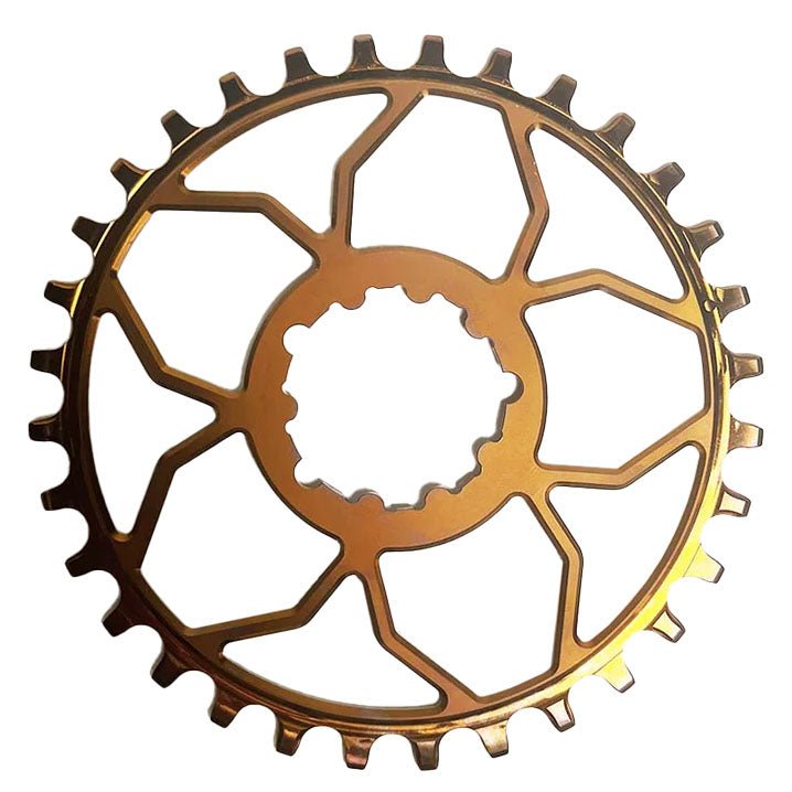 5Dev Titanium 3-Bolt Chainring - 3mm Offset - 32T - Bronze - The Lost Co. - 5Dev - B-FD3011 - -