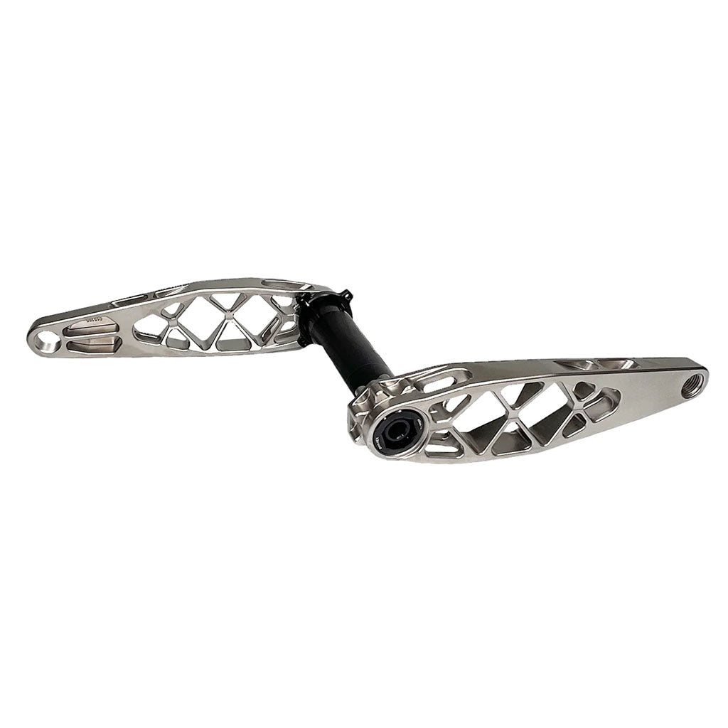 5Dev Titanium Cranks - 165mm Length - 30mm Spindle - Raw – The