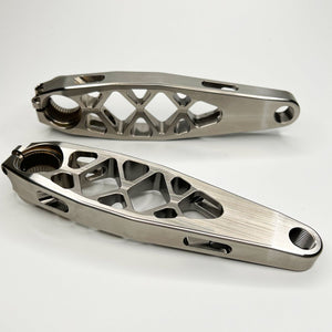 5DEV Titanium eCranks for Shimano EP8 - 157.5mm Length - Raw/Silver - The Lost Co. - 5Dev - B-FD2700 - 850049514811 - -