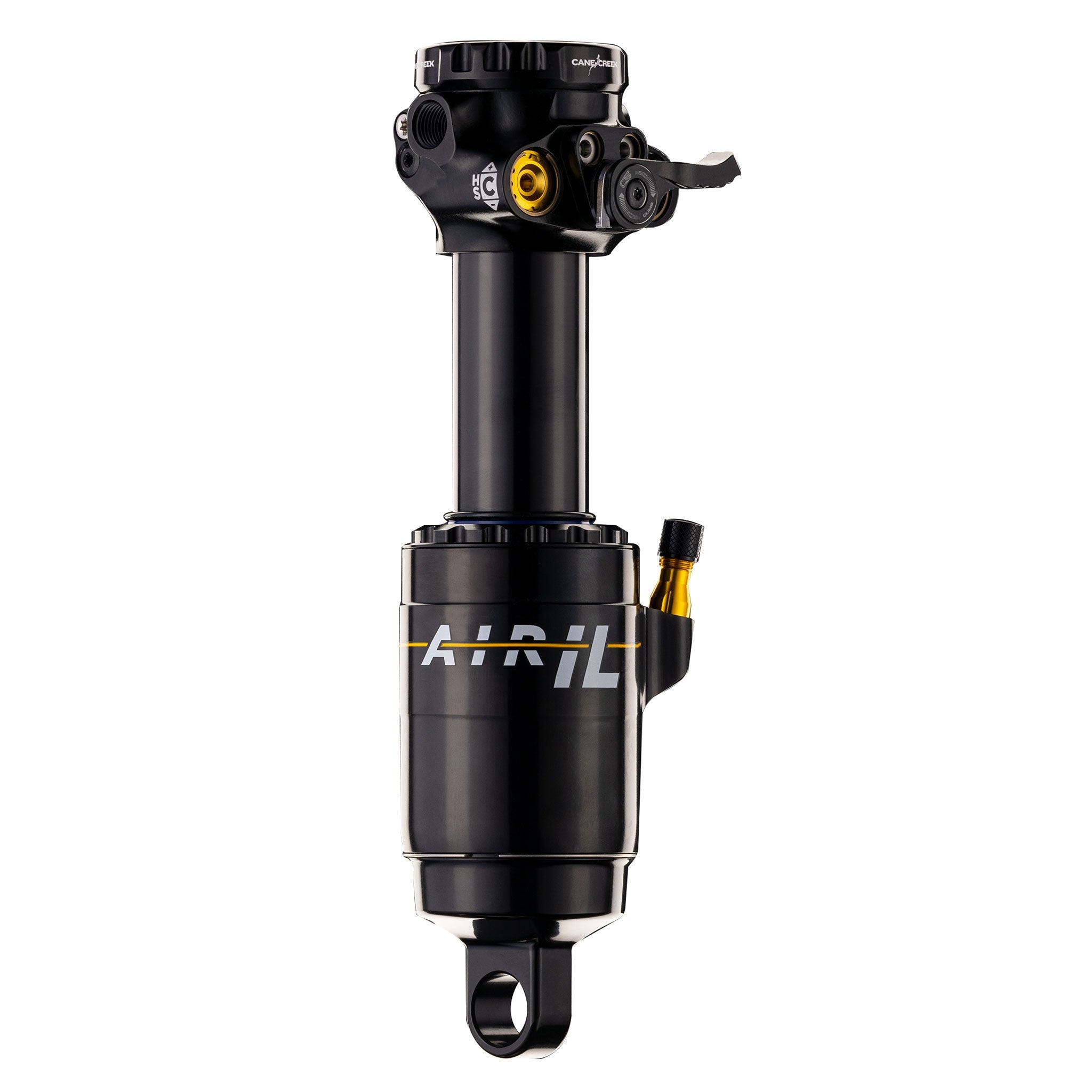 チューナーのマウントンテンバイク Cane Creek Air IL Next Gen Rear Shock - 185 x 55mm Black Trunnion